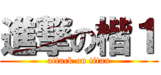 進撃の楷１ (attack on titan)