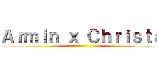 Ａｒｍｉｎ ｘ Ｃｈｒｉｓｔａ ()