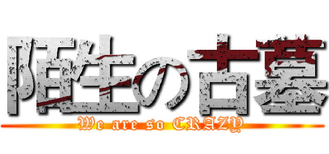 陌生の古墓 (We are so CRAZY)