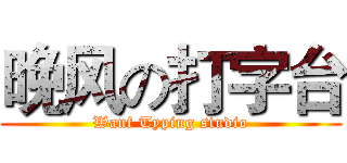晚风の打字台 (Wanf Typing studio)