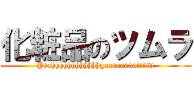 化粧品のツムラ (Yeahhhhhhhhhhhhgaaaaaaaa!!!!w)