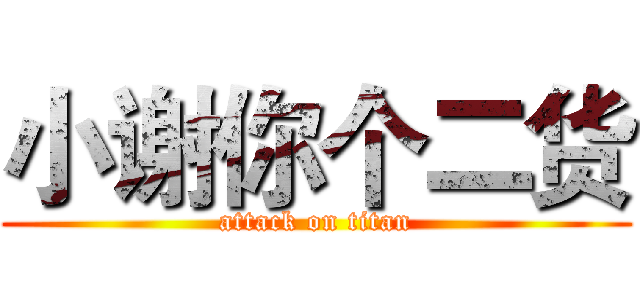 小谢你个二货 (attack on titan)