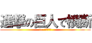 進撃の巨人で横断 (in  セントラル)