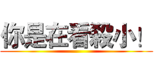 你是在看殺小！ ()