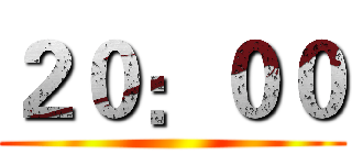 ２０：００ ()