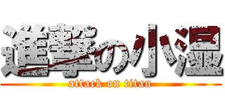 進撃の小湿 (attack on titan)