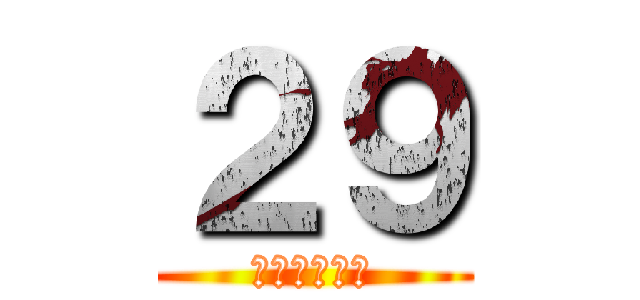 ２９ (残りわずか！)