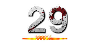 ２９ (残りわずか！)