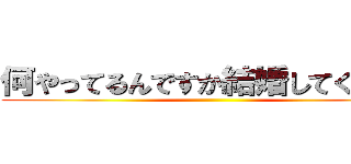 何やってるんですか結婚してください ()