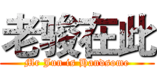 老骏在此 (Mr Jun is Handsome)