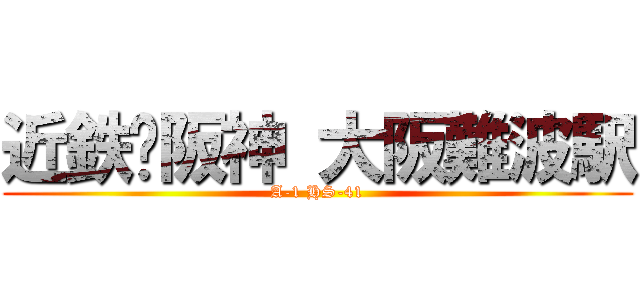 近鉄•阪神 大阪難波駅 (A-1 HS-41)
