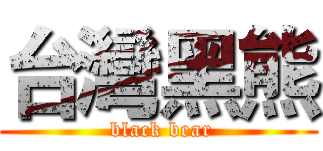台灣黑熊 ( black bear)