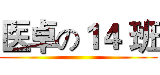 医卓の１４ 班 ()