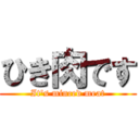 ひき肉です (It's minced meat)