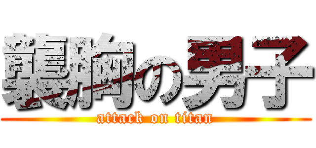 襲胸の男子 (attack on titan)