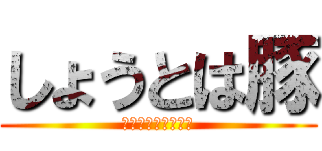 しょうとは豚 (人豚という種類です)