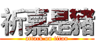 祈嘉是豬 (attack on titan)