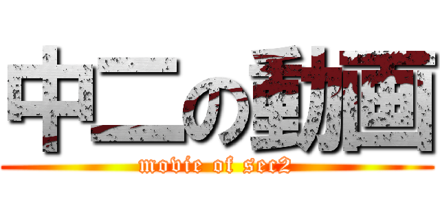 中二の動画 (movie of sec2)