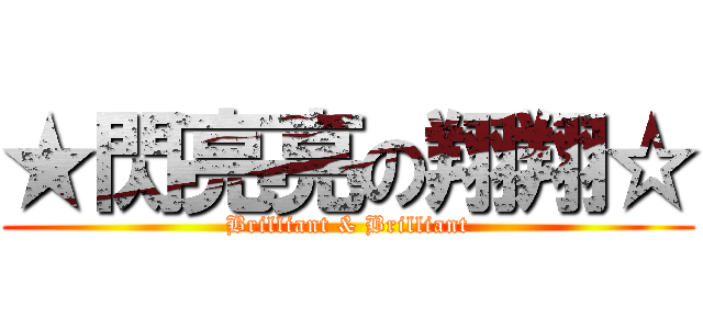 ★閃亮亮の翔翔☆ (Brilliant & Brilliant)