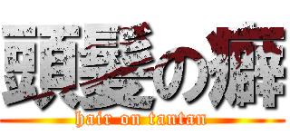 頭髪の癖 (hair on tantan)