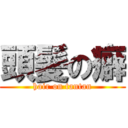 頭髪の癖 (hair on tantan)