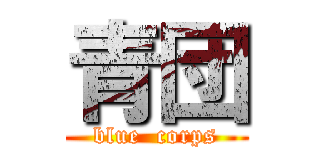 青団 (blue  corps)