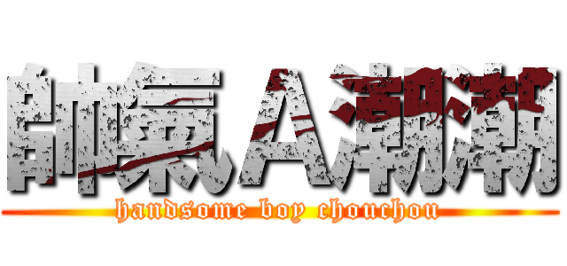 帥氣Ａ潮潮 (handsome boy chouchou)