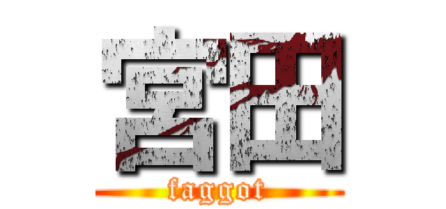 宮田 (faggot)