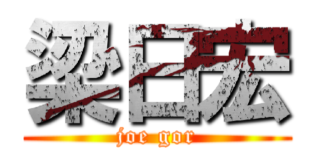 梁日宏 (joe gor)