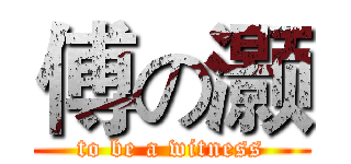 傅の灏 (to be a witness)