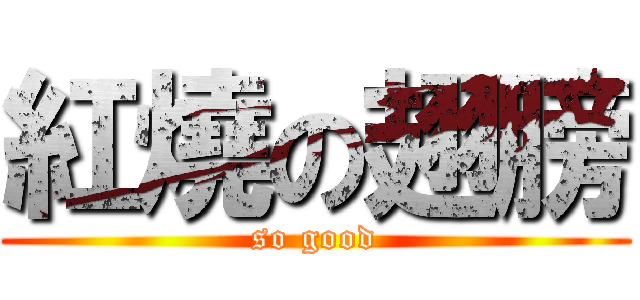 紅燒の翅膀 (so good)