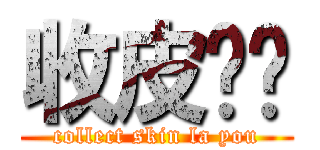 收皮啦你 (collect skin la you)