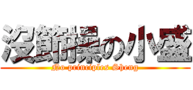 沒節操の小盛 (No principles Sheng)