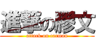 進撃の膠文 (attack on carman)