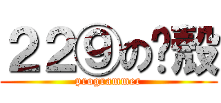 ２２⑨の軀殼 (programmer)