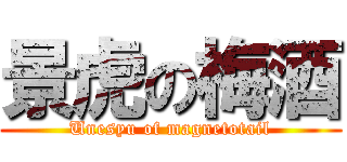 景虎の梅酒 (Unesyu of magnetotail)