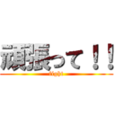 頑張って！！ (fight)