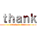 ｔｈａｎｋ (attack on titan)