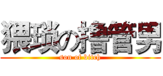 猥琐の撸管男 (son of bitch)