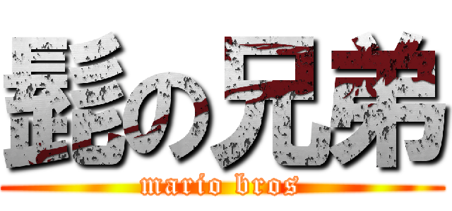 髭の兄弟 (mario bros)