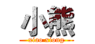小熊 (xiao xiong)