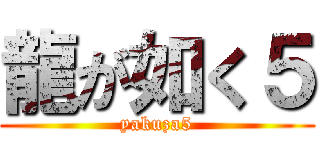 龍が如く５ (yakuza5)