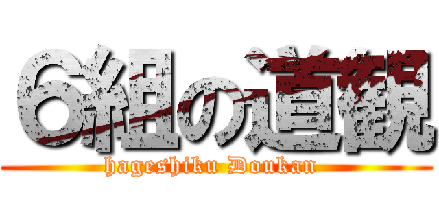 ６組の道観 (hageshiku Doukan )