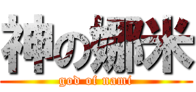 神の娜米 (god of nami)