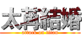 太苒結婚 (attack on titan)