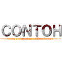 ＣＯＮＴＯＨ (orang yang mengamalkan imunya)