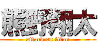 熊野翔太 (attack on titan)