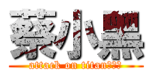 蔡小黑 (attack on titan蔡小嘿)