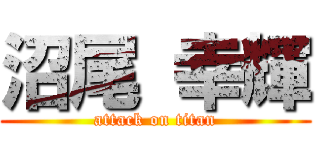 沼尾 幸輝 (attack on titan)