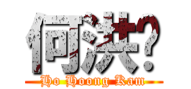 何洪锦 (Ho Hoong Kam)